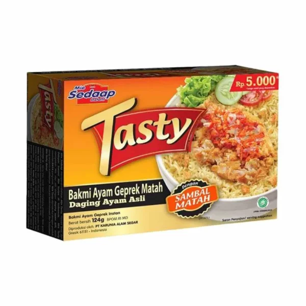 Review Mie Sedaap Tasty Bakmi Ayam Geprek Matah